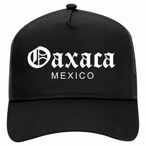 Oaxaca Mexico Retro Adult 5 Panel Mesh Trucker Hat