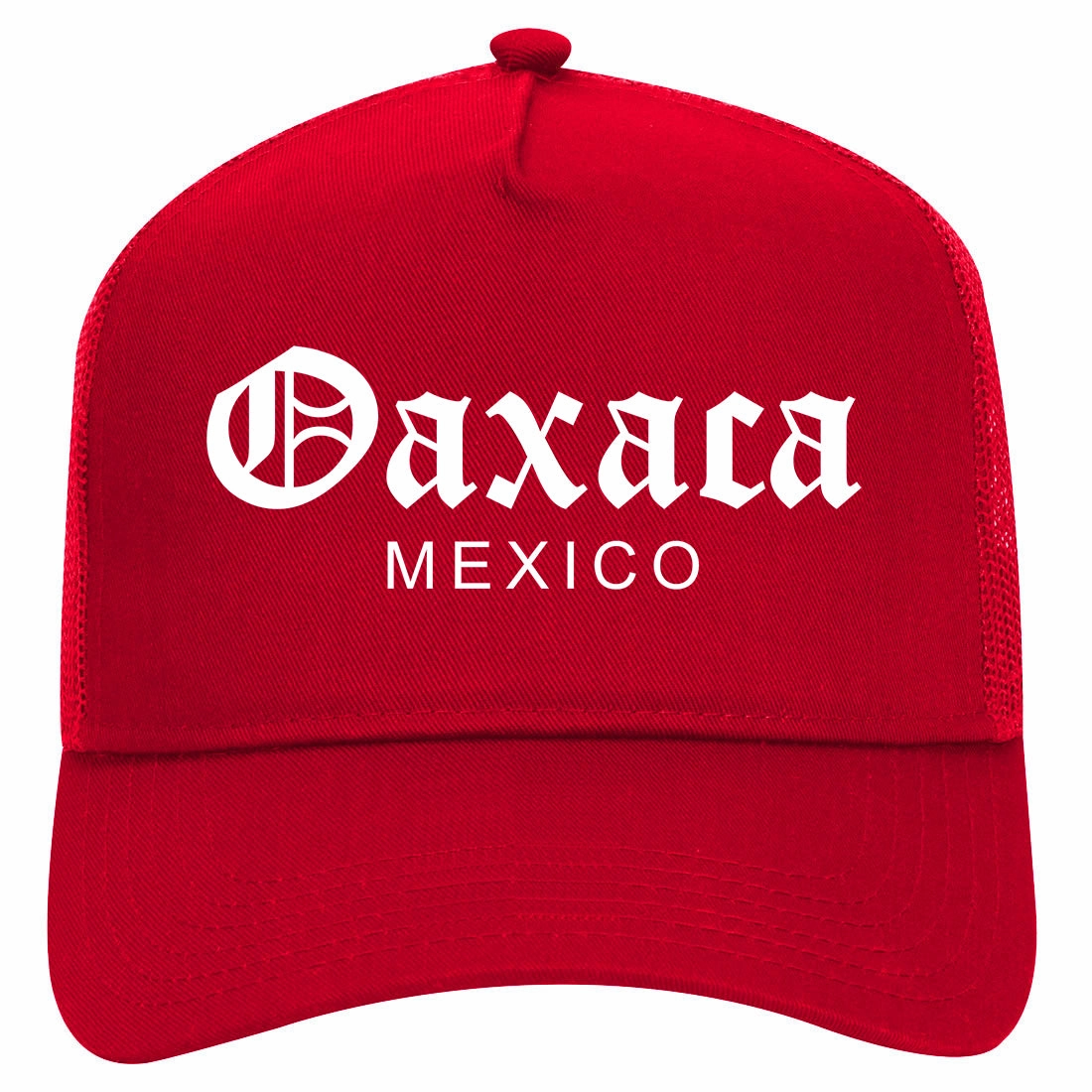 Oaxaca Mexico Retro Adult 5 Panel Mesh Trucker Hat
