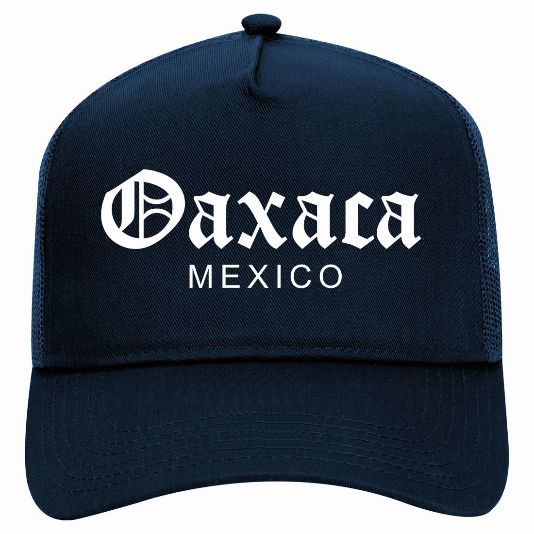 Oaxaca Mexico Retro Adult 5 Panel Mesh Trucker Hat