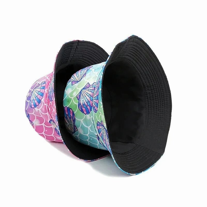 Ocean Shells Reversible Bucket Hat