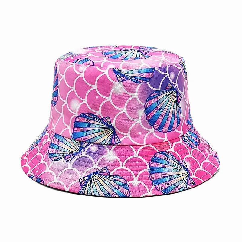 Ocean Shells Reversible Bucket Hat