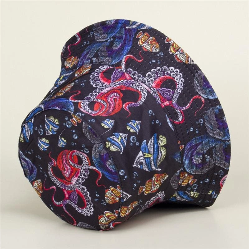 Octopus Cotton Bucket Hat