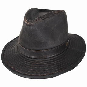 Officially Licensed Weathered Cotton Safari Fedora Hat