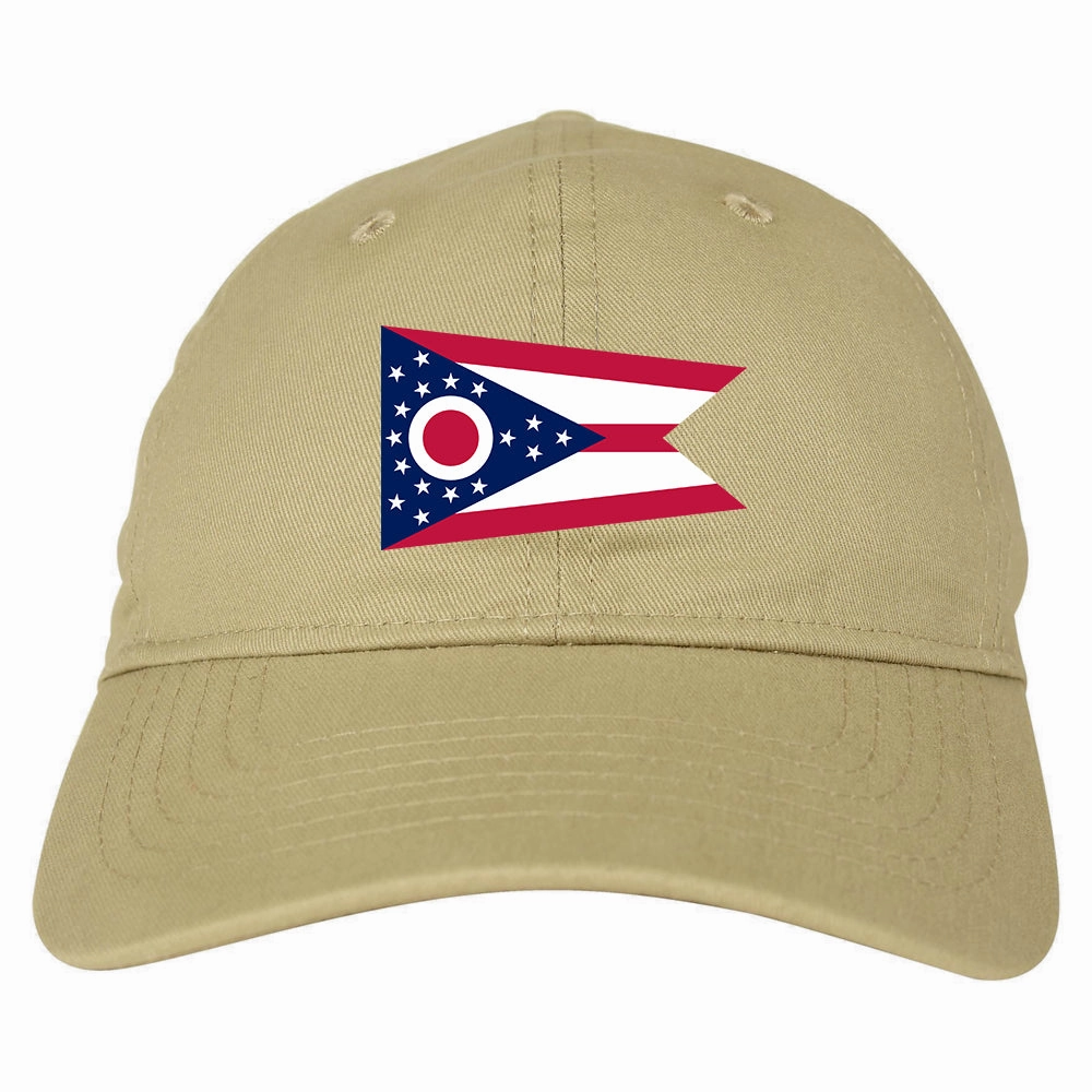 Ohio State Flag OH Chest Mens Dad Hat