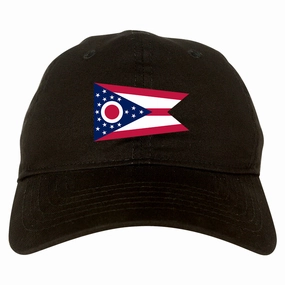 Ohio State Flag OH Chest Mens Dad Hat