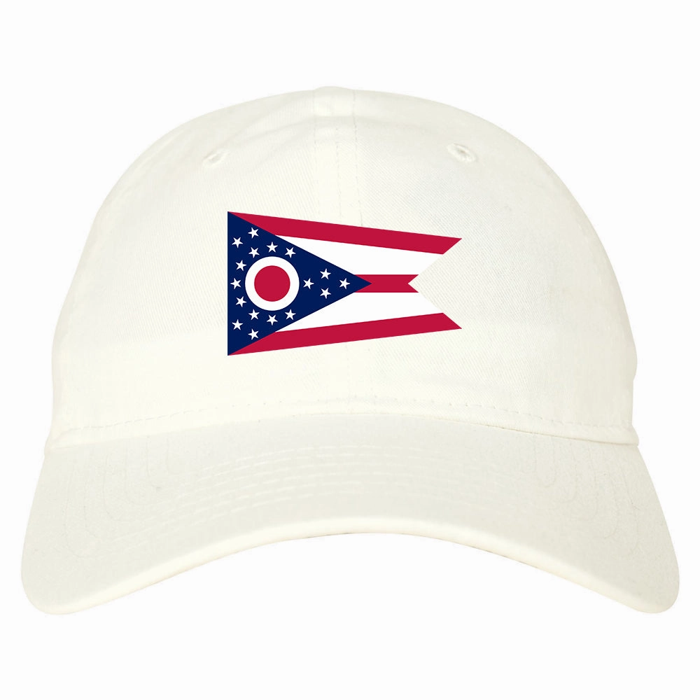 Ohio State Flag OH Chest Mens Dad Hat