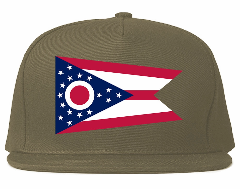 Ohio State Flag OH Chest Mens Snapback Hat