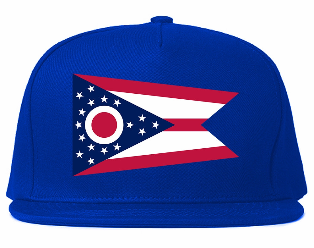 Ohio State Flag OH Chest Mens Snapback Hat