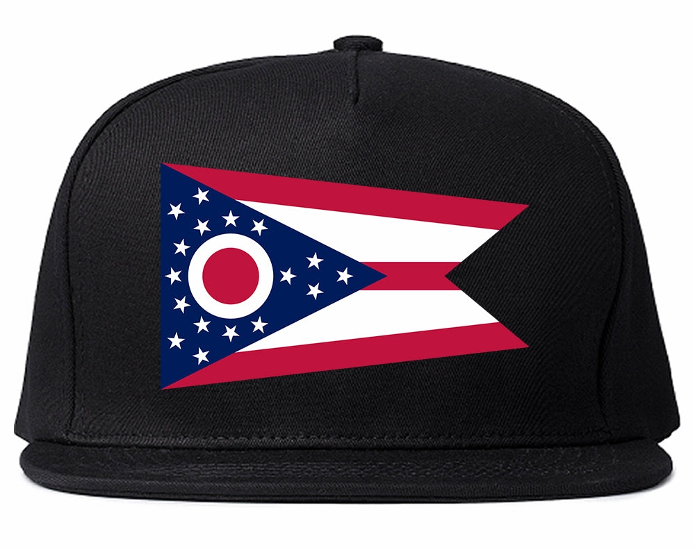 Ohio State Flag OH Chest Mens Snapback Hat