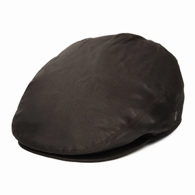 Oilcloth Flat Cap Brown Wholesale Pack