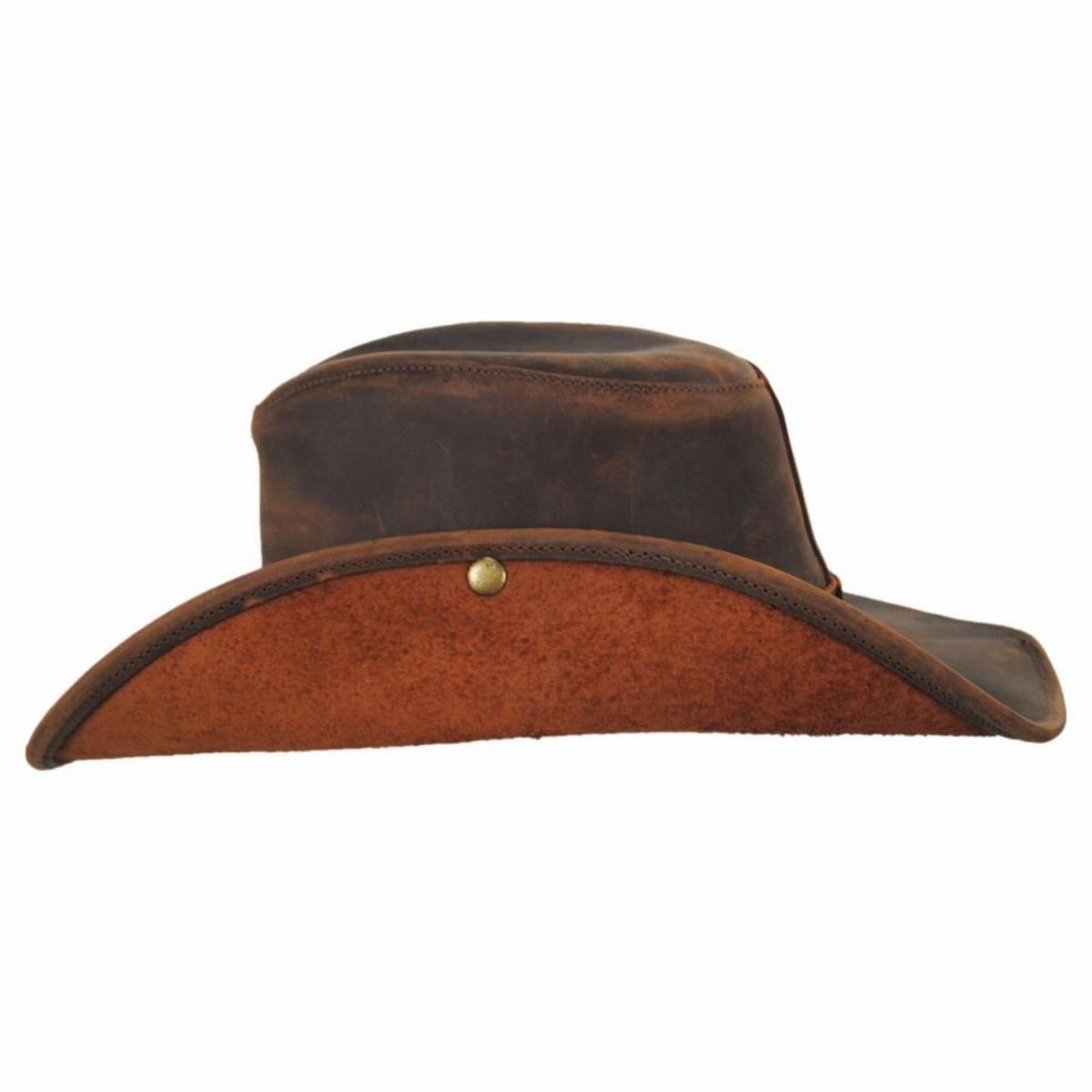 Oiled Leather Aussie Fedora Hat
