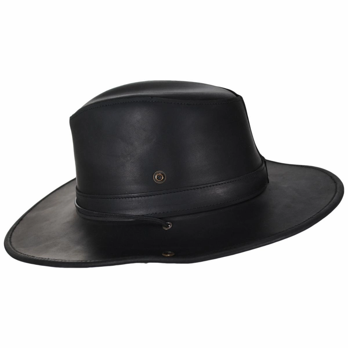 Oiled Leather Aussie Fedora Hat