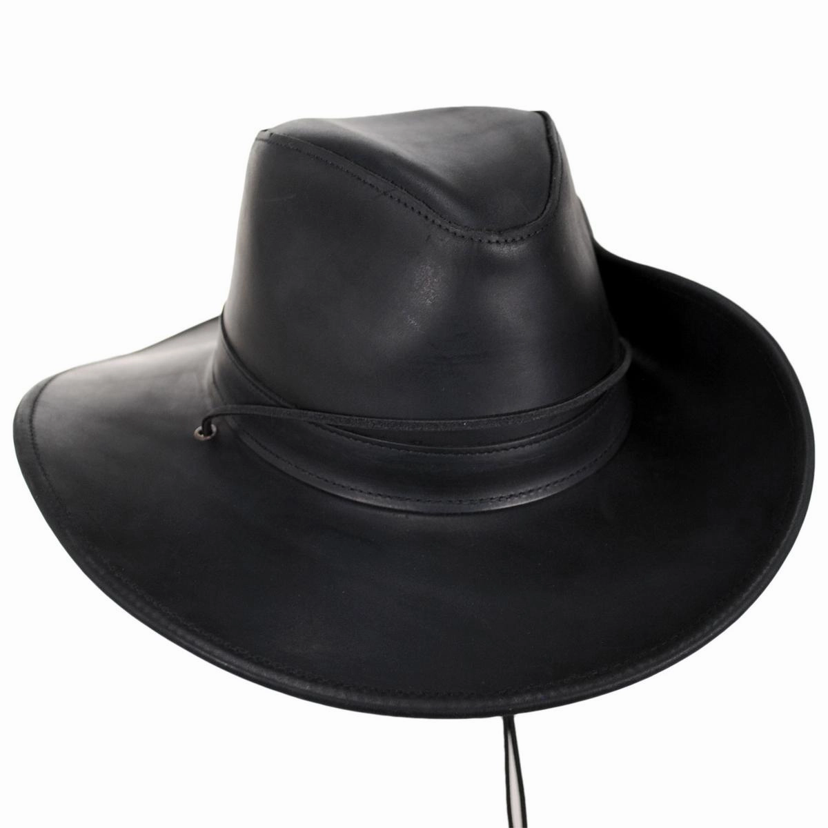Oiled Leather Aussie Fedora Hat