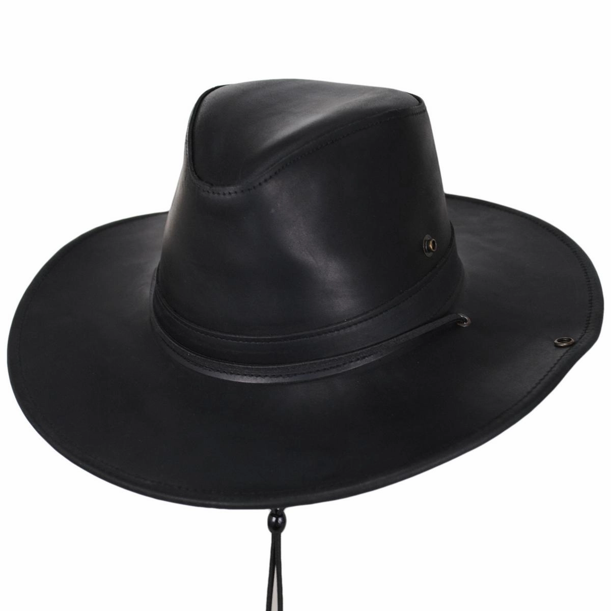 Oiled Leather Aussie Fedora Hat