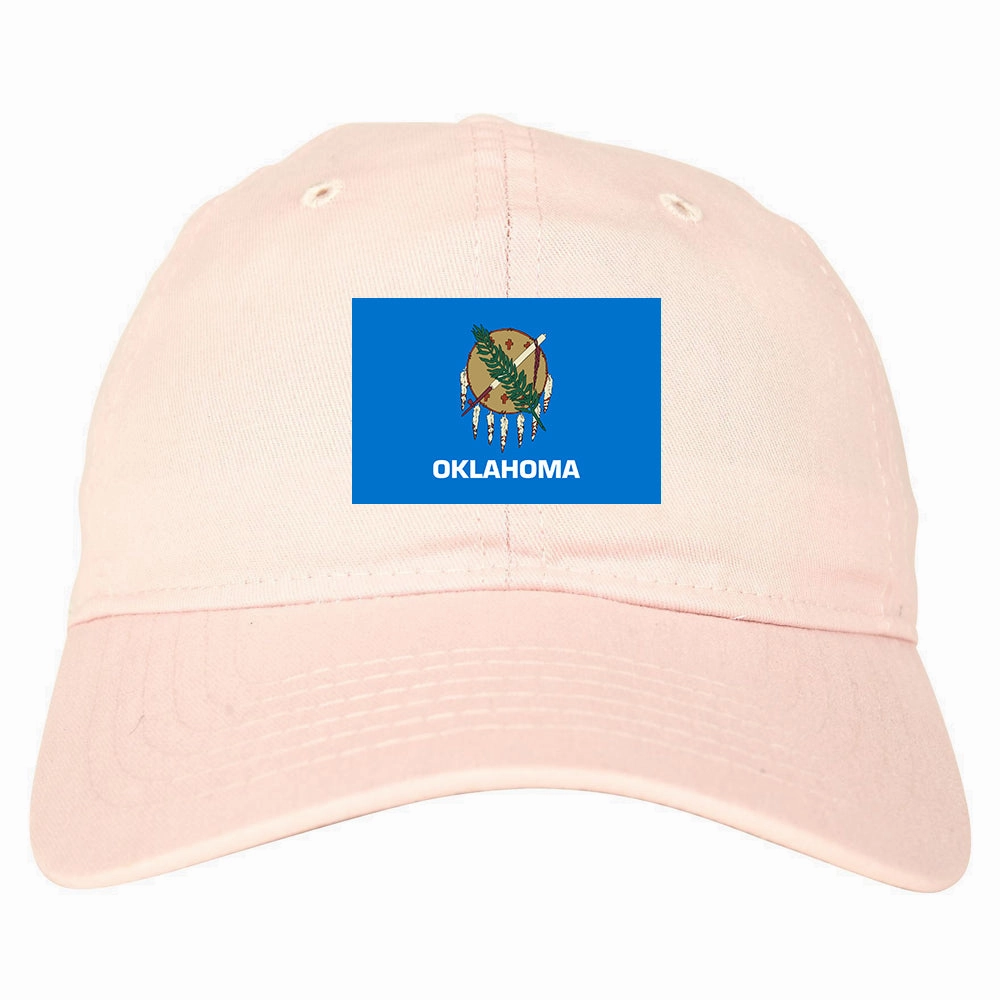 Oklahoma State Flag OK Chest Mens Dad Hat