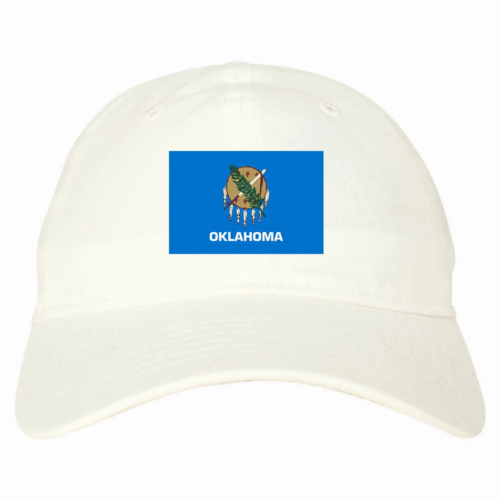 Oklahoma State Flag OK Chest Mens Dad Hat