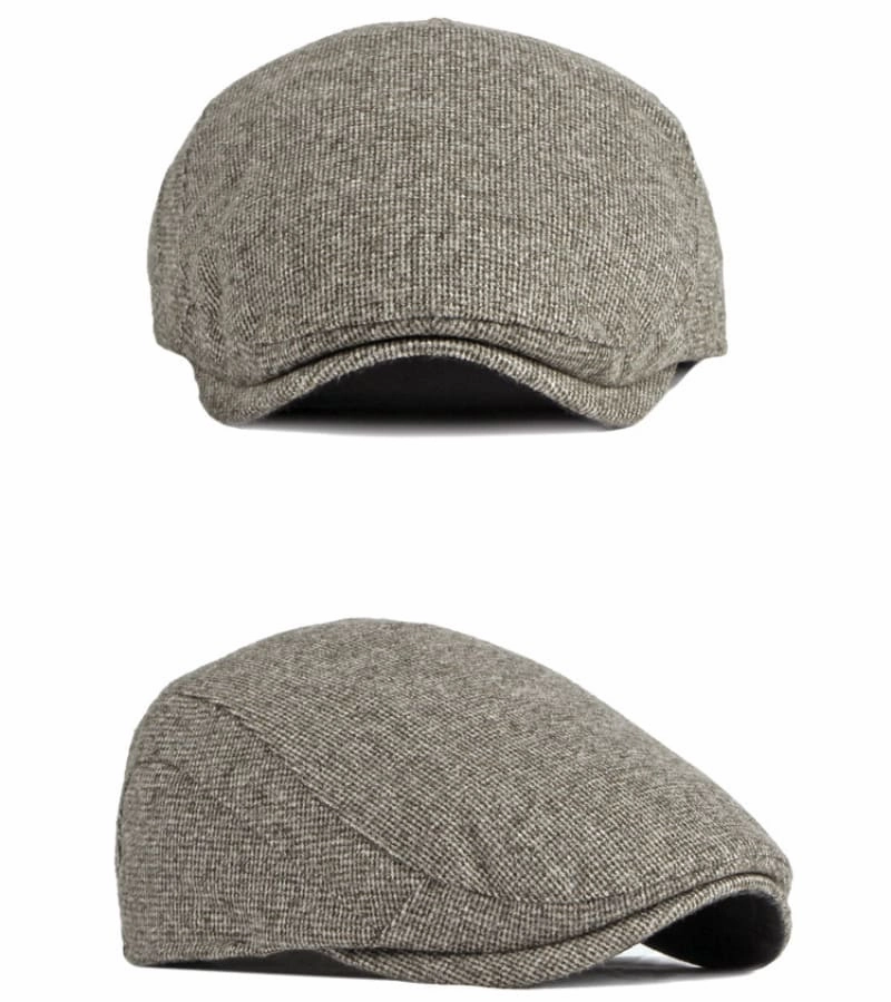 OKSDFOX Plain Cotton Flat Cap