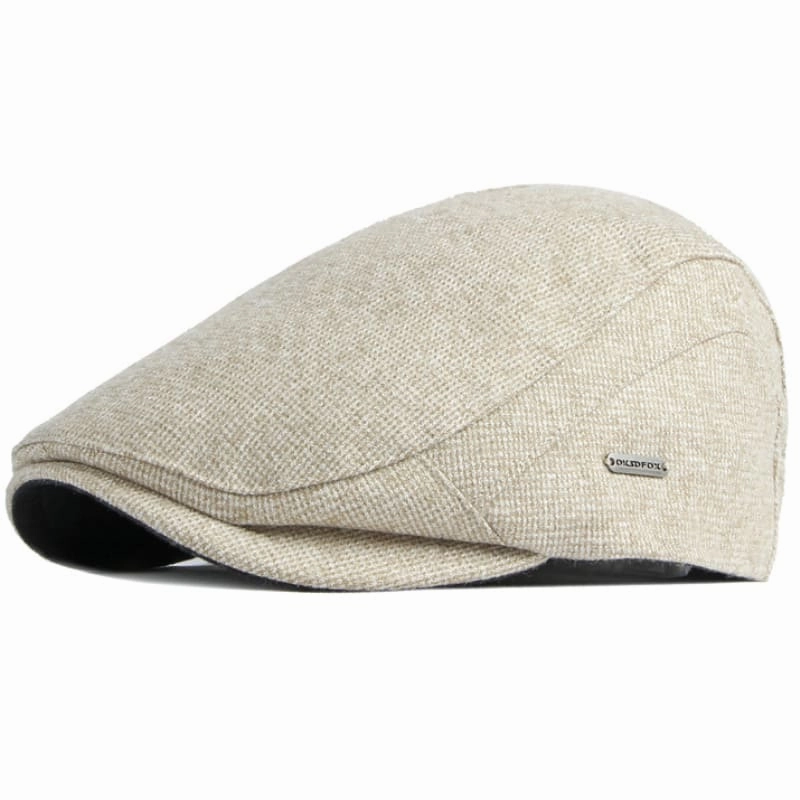 OKSDFOX Plain Cotton Flat Cap