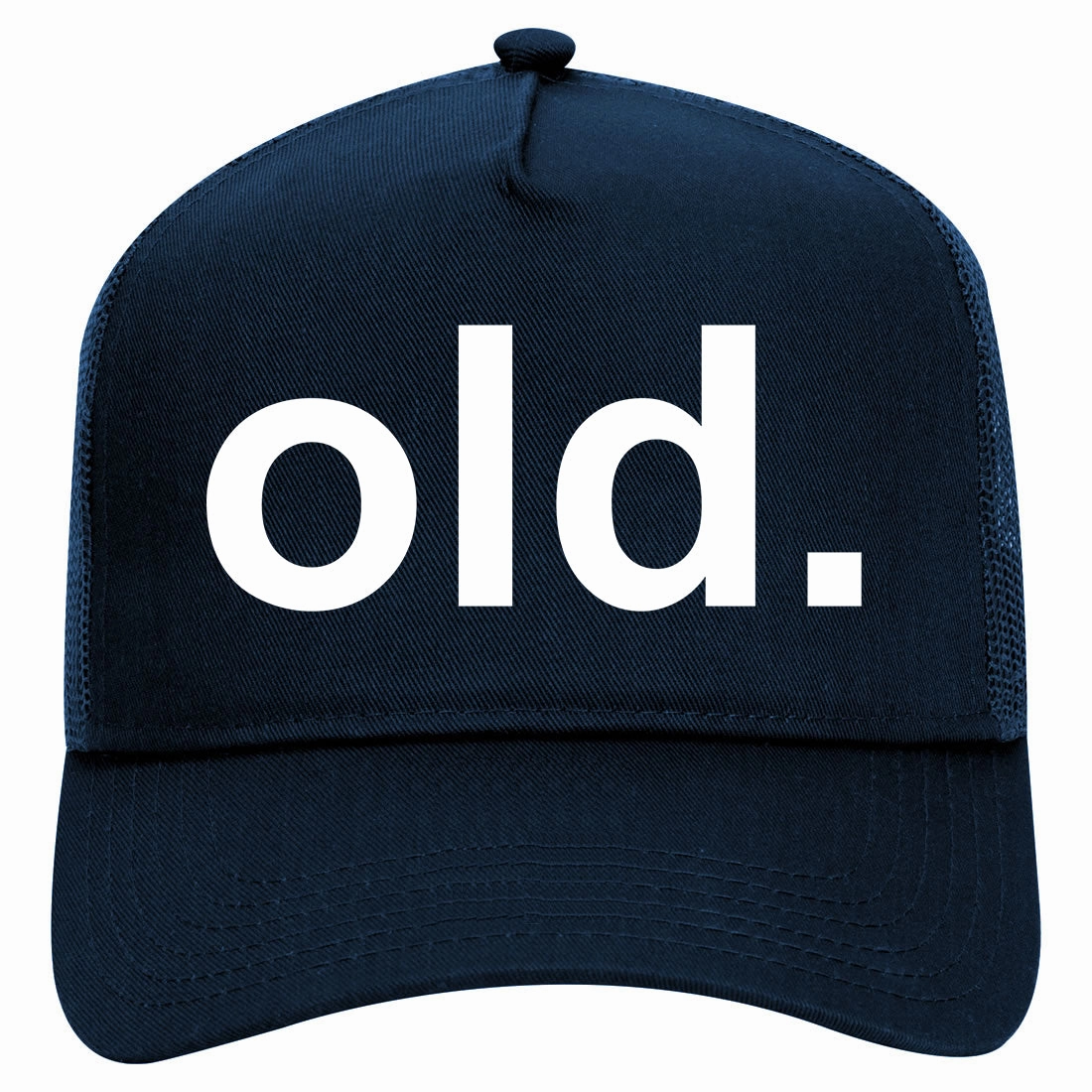 Old Funny Grandpa Grandfather Retro Adult 5 Panel Mesh Trucker Hat