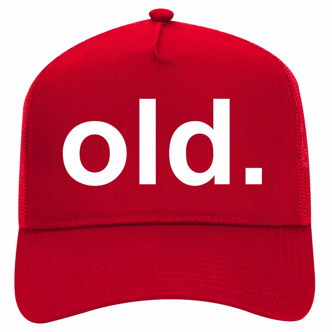 Old Funny Grandpa Grandfather Retro Adult 5 Panel Mesh Trucker Hat