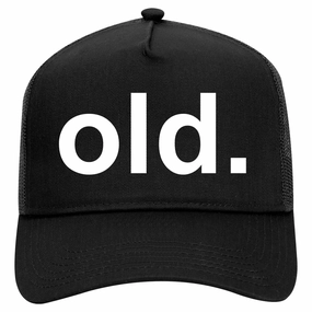 Old Funny Grandpa Grandfather Retro Adult 5 Panel Mesh Trucker Hat
