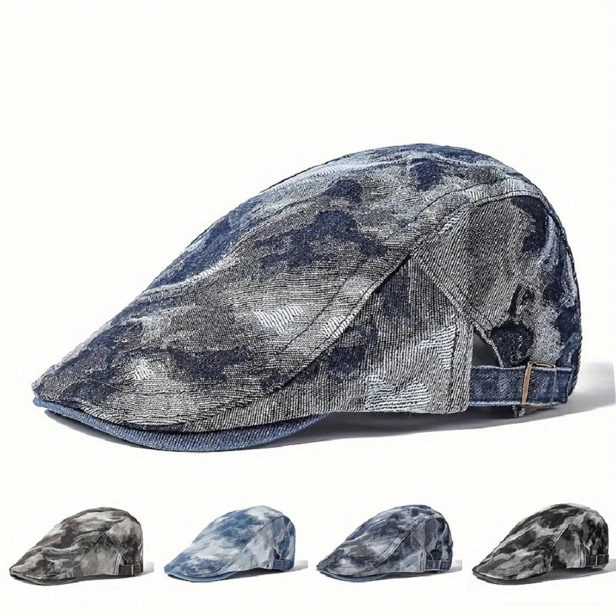 Omeya Denim Flat Cap