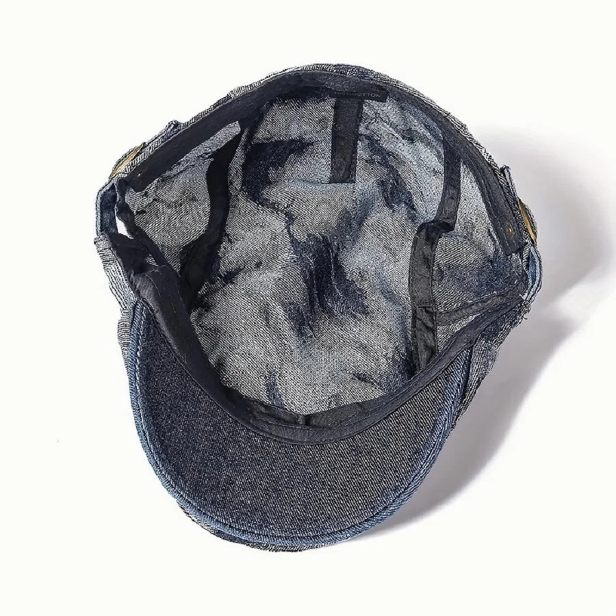 Omeya Denim Flat Cap