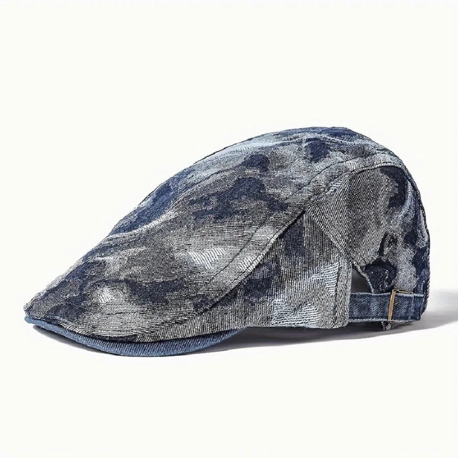 Omeya Denim Flat Cap