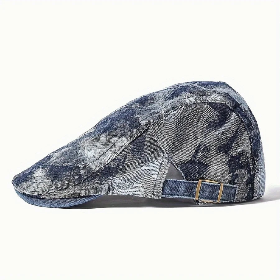 Omeya Denim Flat Cap