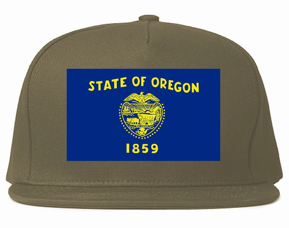 Oregon State Flag OR Chest Mens Snapback Hat