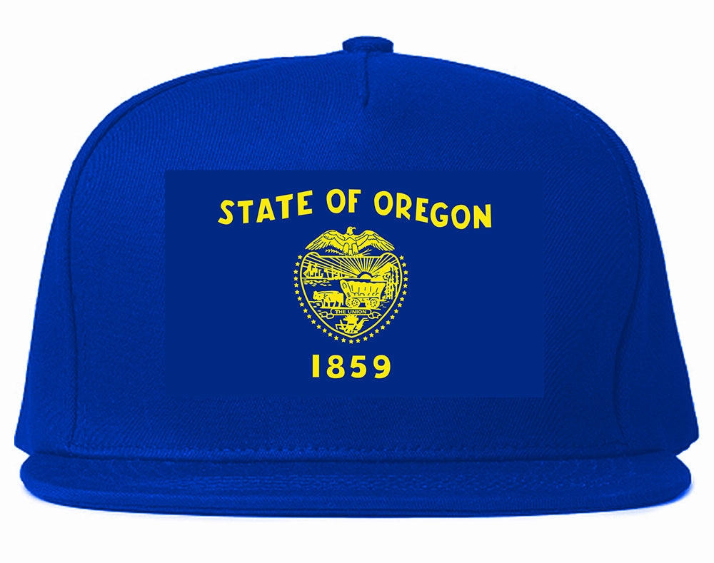 Oregon State Flag OR Chest Mens Snapback Hat