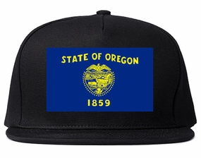 Oregon State Flag OR Chest Mens Snapback Hat