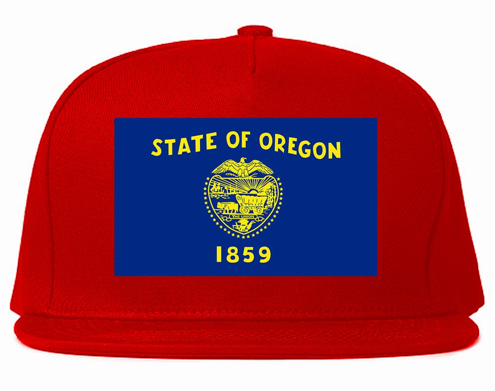 Oregon State Flag OR Chest Mens Snapback Hat