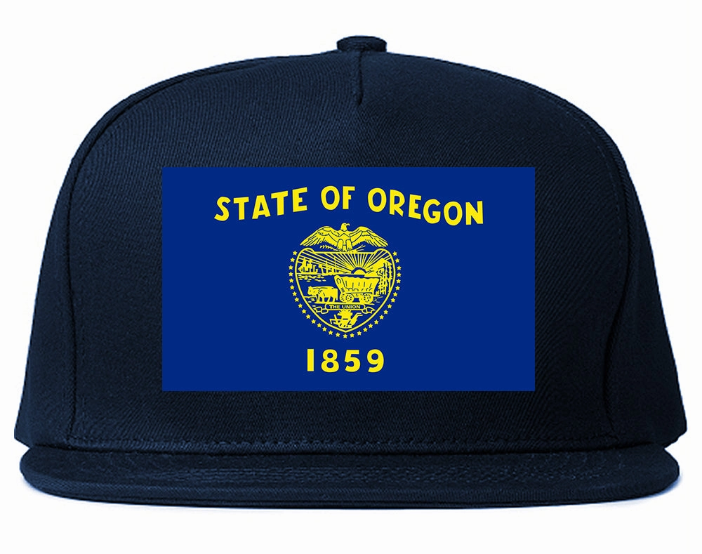 Oregon State Flag OR Chest Mens Snapback Hat