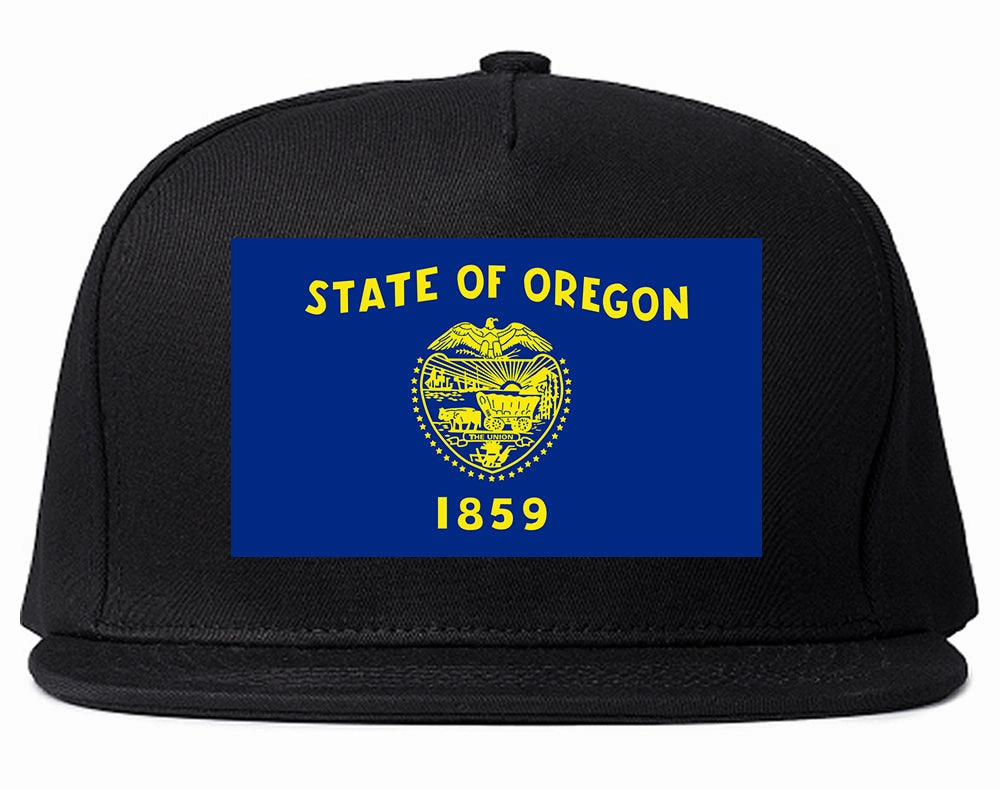 Oregon State Flag OR Chest Mens Snapback Hat