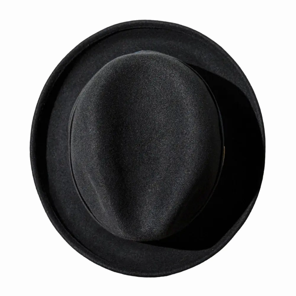 Osborne Black Wool Fedora Hat