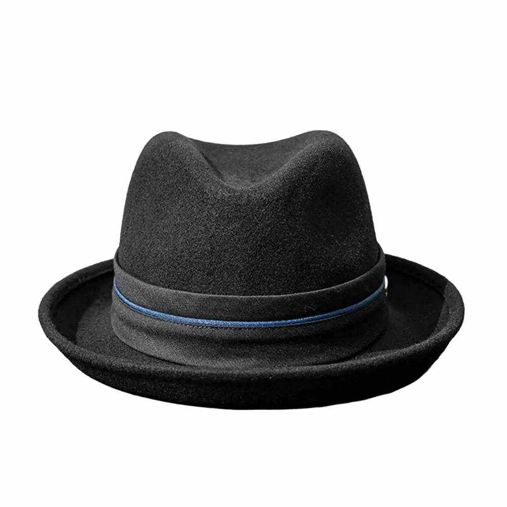 Osborne Black Wool Fedora Hat