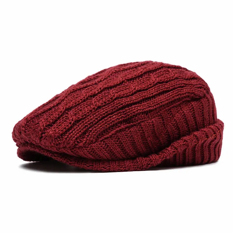 Ottawa Winter Striped Flat Cap