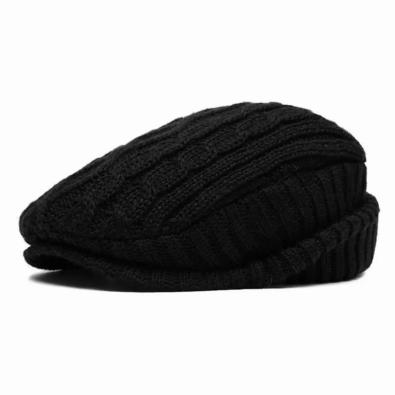 Ottawa Winter Striped Flat Cap