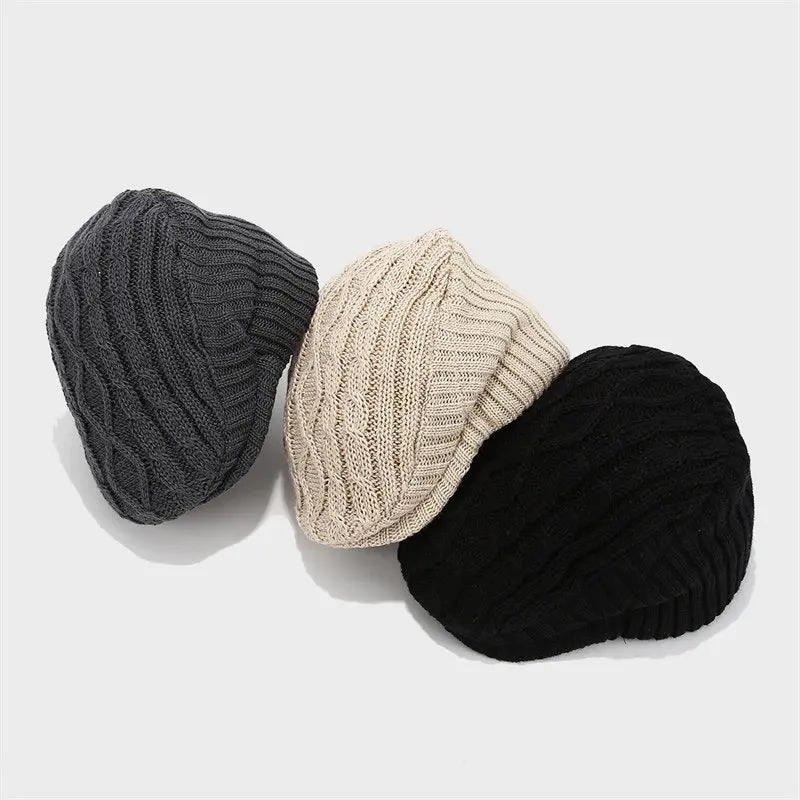 Ottawa Winter Striped Flat Cap