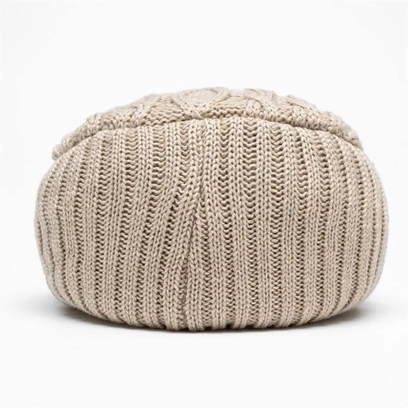 Ottawa Winter Striped Flat Cap