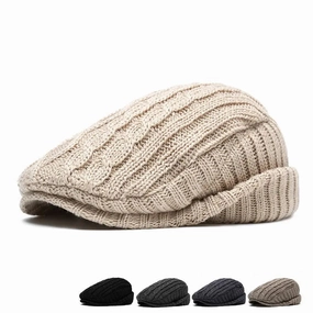 Ottawa Winter Striped Flat Cap