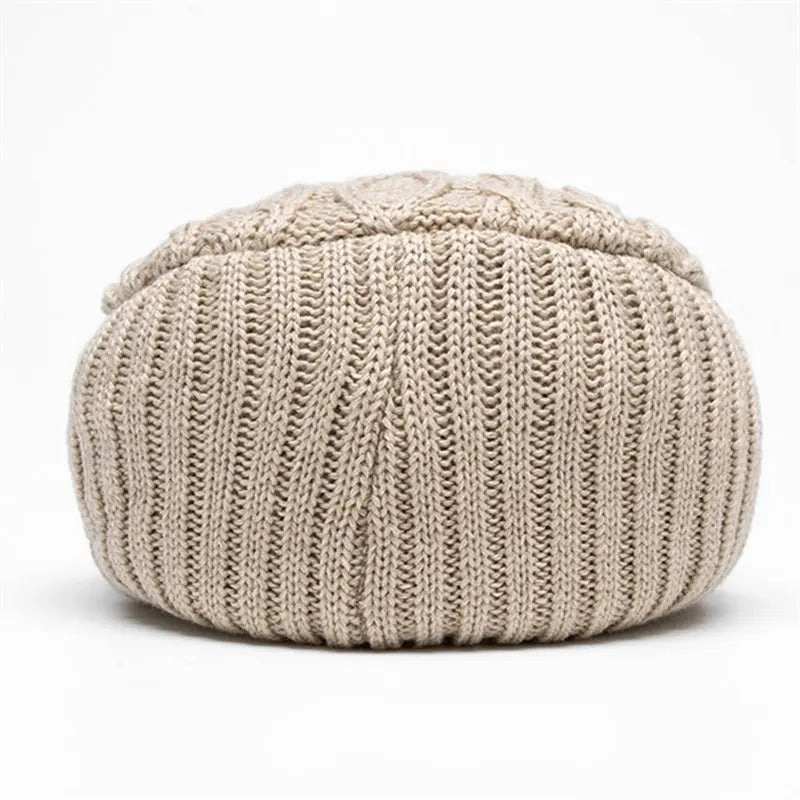 Ottawa Winter Striped Flat Cap