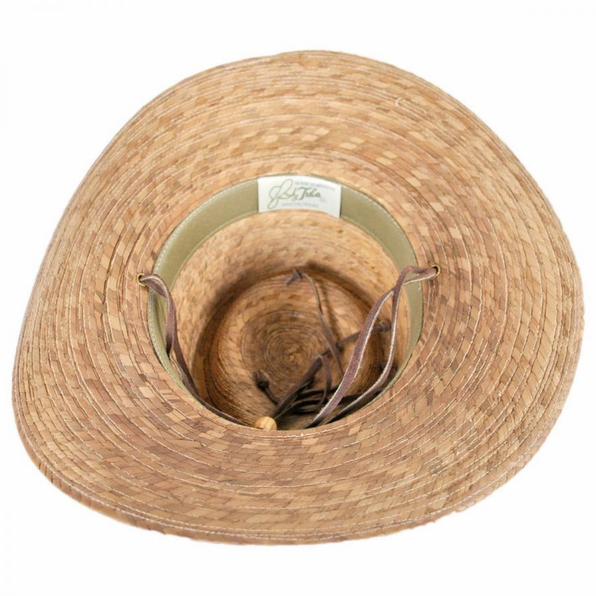 Outback Palm Straw Hat with Chincord