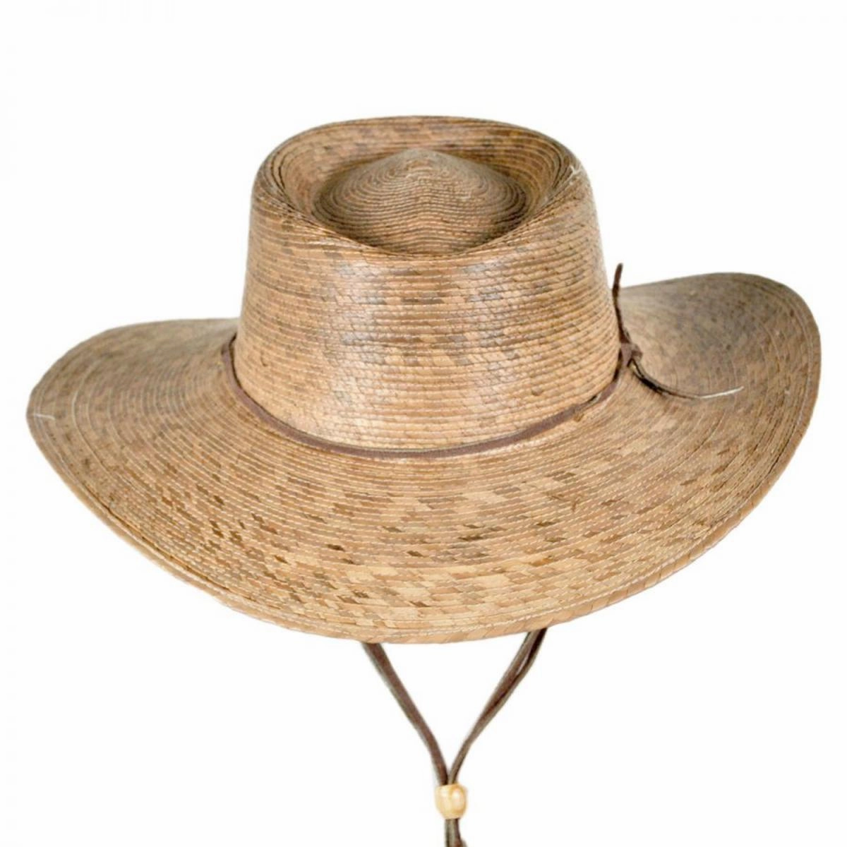 Outback Palm Straw Hat with Chincord