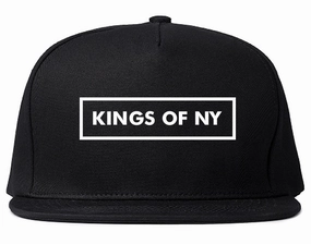 Outline Box Logo Football Snapback Hat Cap