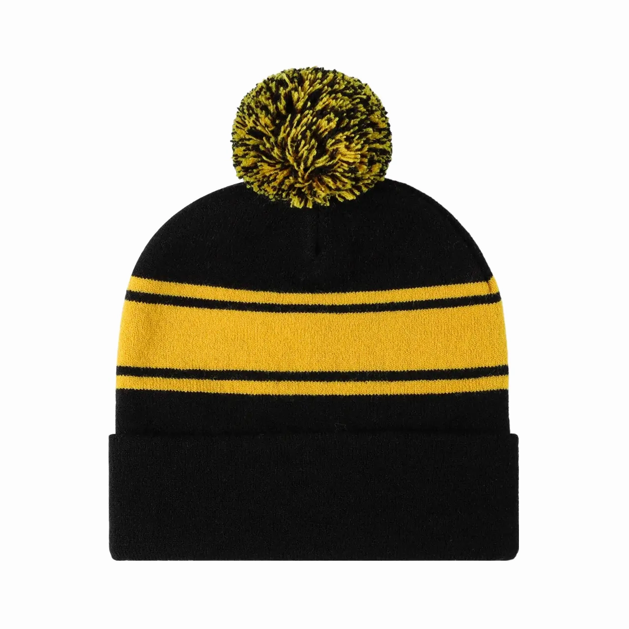 Palmer Pom Pom Striped Beanie