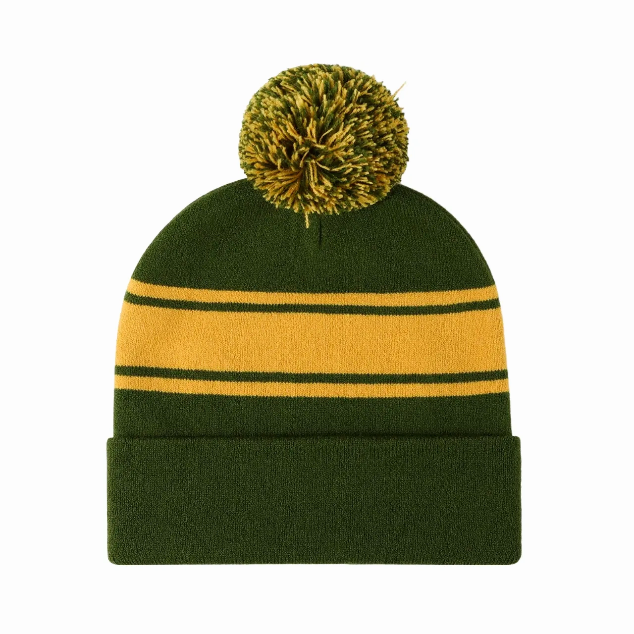 Palmer Pom Pom Striped Beanie