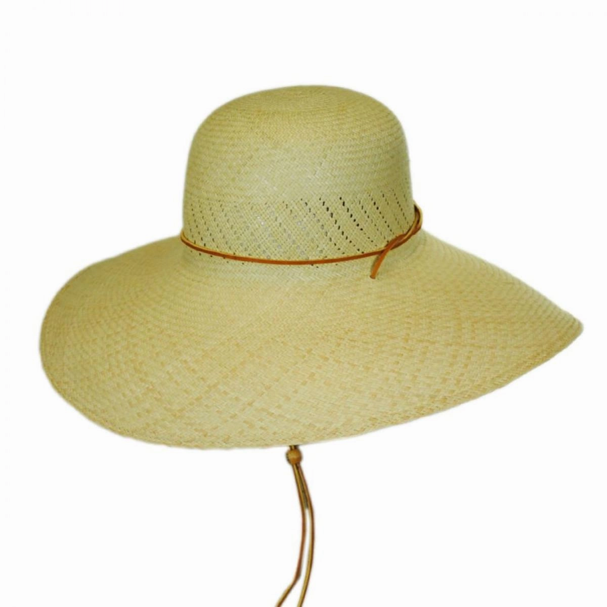 Panama Straw Wide Brim Hat