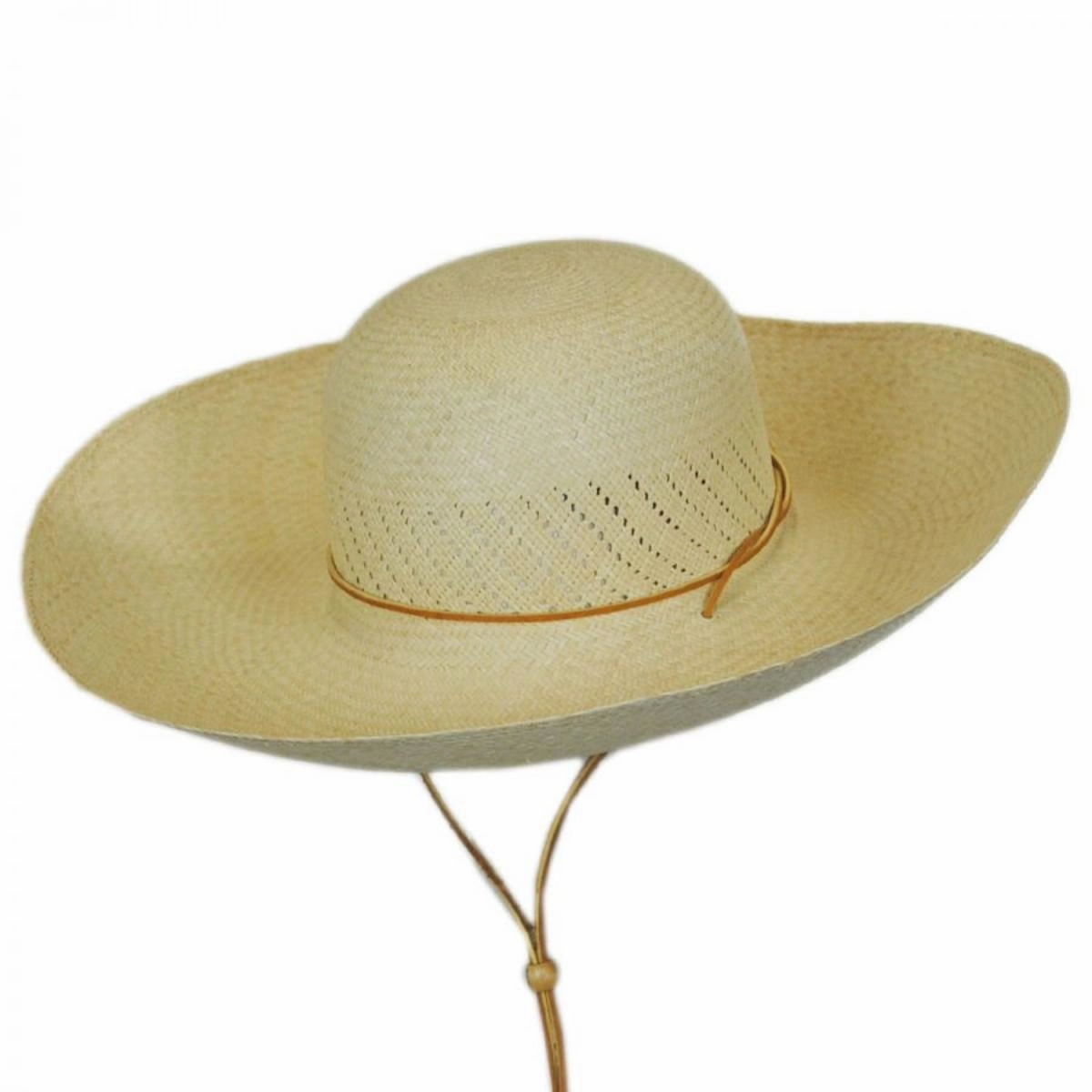 Panama Straw Wide Brim Hat